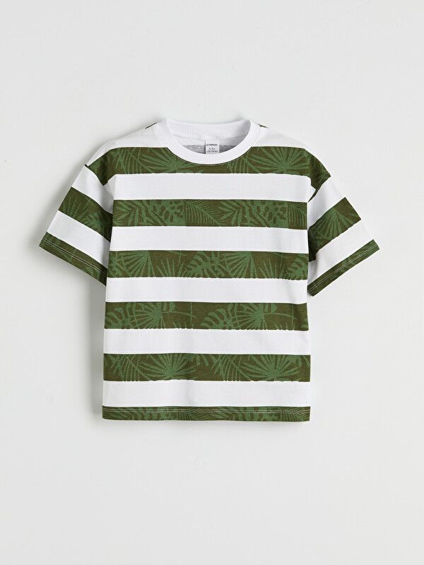 Moudda LC Waikiki - T-shirt manches courtes en jersey pour Garçon couleur Écru imprimé - Tunisie 1