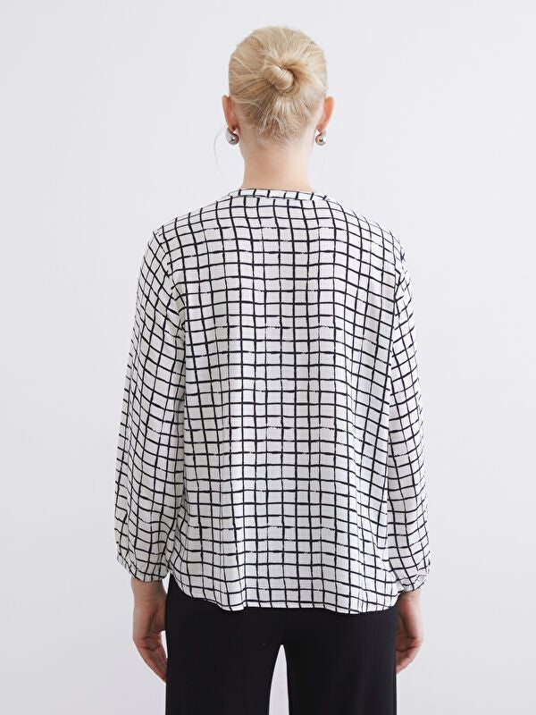 Moudda LC Waikiki - Chemisier (blouse) imprimé manches longues en tissu pour Femme - Tunisie 4
