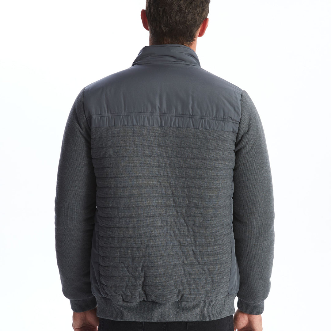 Moudda LC Waikiki - Cardigan-manteau en tricot couleur Gris mélangé pour hommes - Tunisie 5