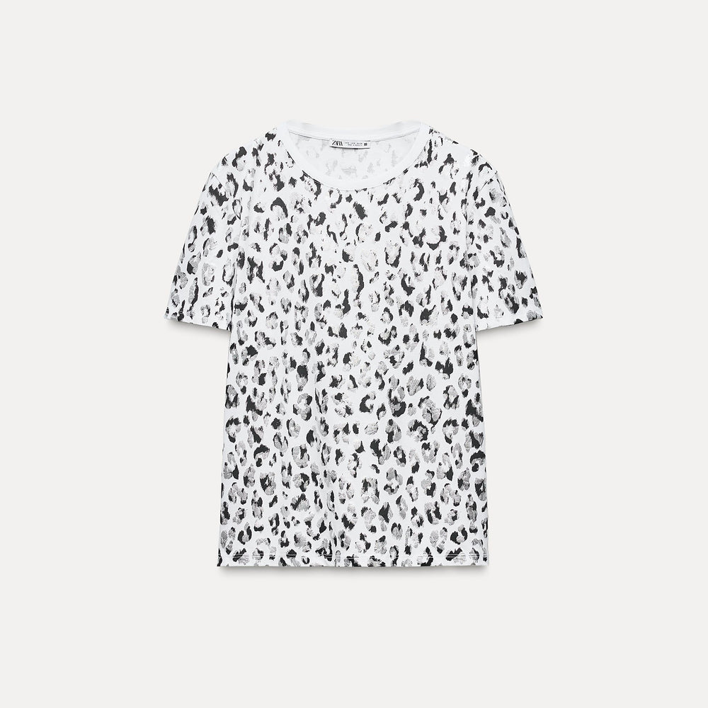 Moudda ZARA - T-shirt Imprimé Animal Effet Foil - Tunisie 2