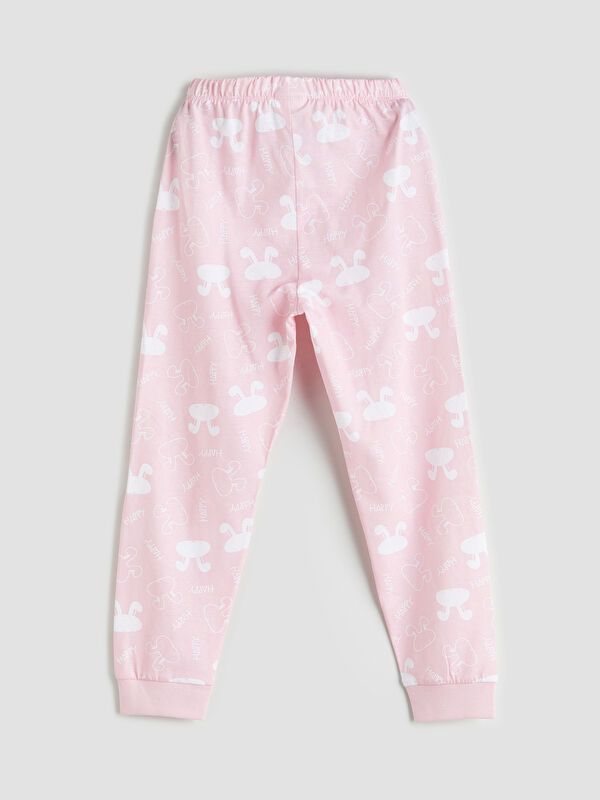 Moudda LC Waikiki - Pyjama en jersey manches longues moyen Fille Imprimé rose - Tunisie 5