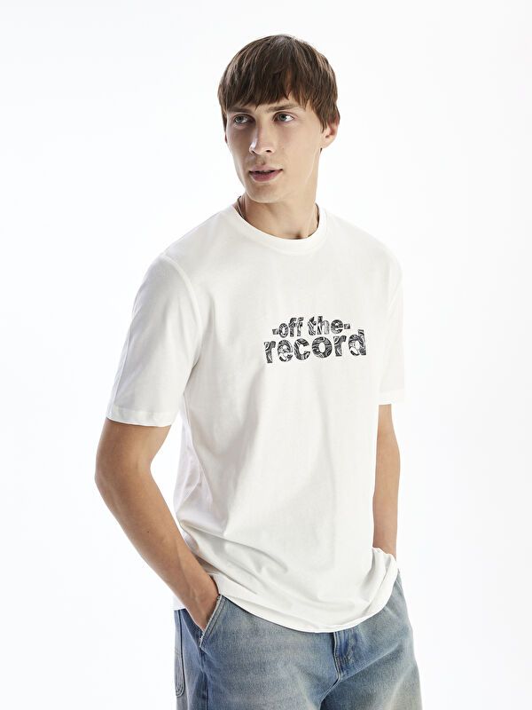 Moudda LC Waikiki - T-shirt en jersey imprimé à manches courtes pour Hommes - Tunisie 1