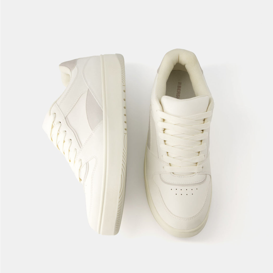 Moudda BERSHKA - Baskets street rembourrées blanches - Tunisie 1