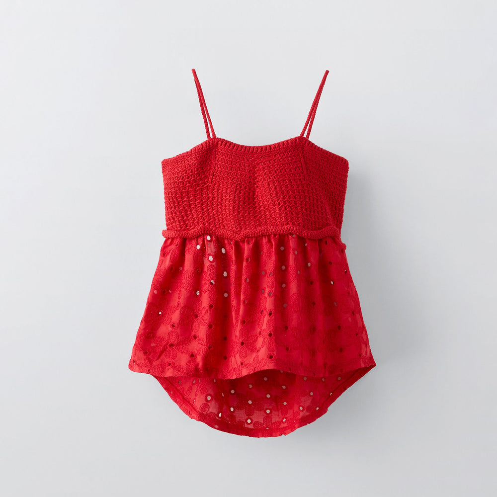 Moudda ZARA - T-shirt combiné crochet et broderie - Tunisie 2