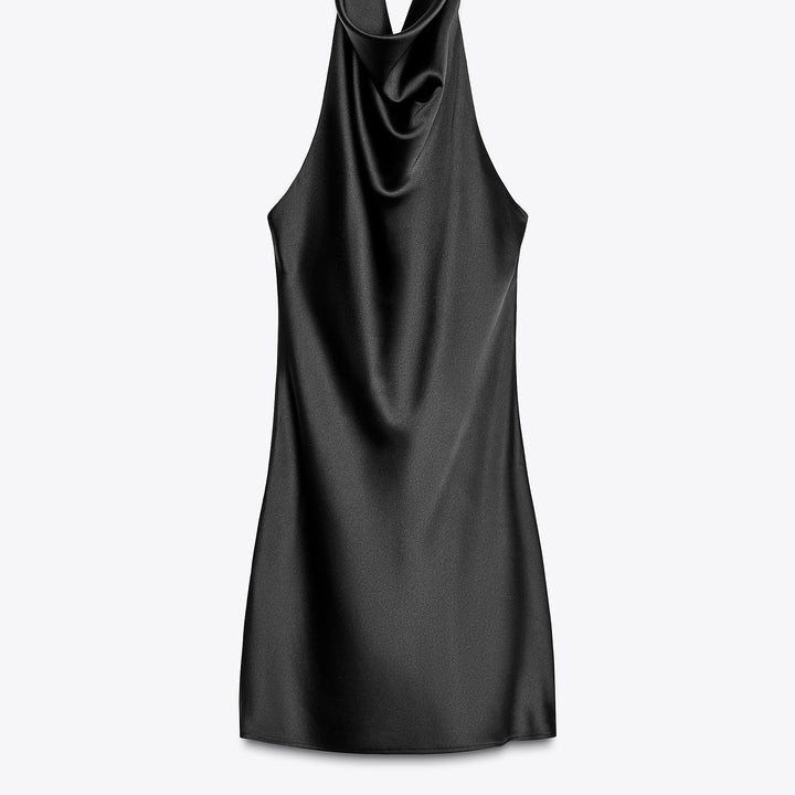 Moudda ZARA - Robe Courte Satin - Col Dégagé - Tunisie 1