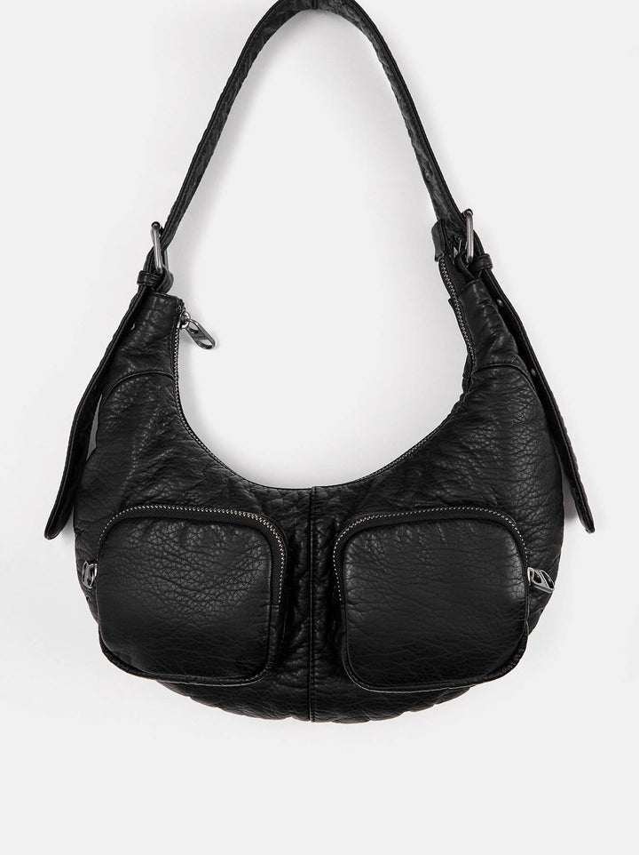 Moudda PULL & BEAR - Sac à Bandoulière Multi-Poche PU Froissé - Tunisie 3