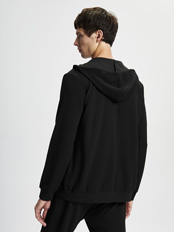 Moudda LC Waikiki - Cardigan jersey basique Homme Noir - Tunisie 4