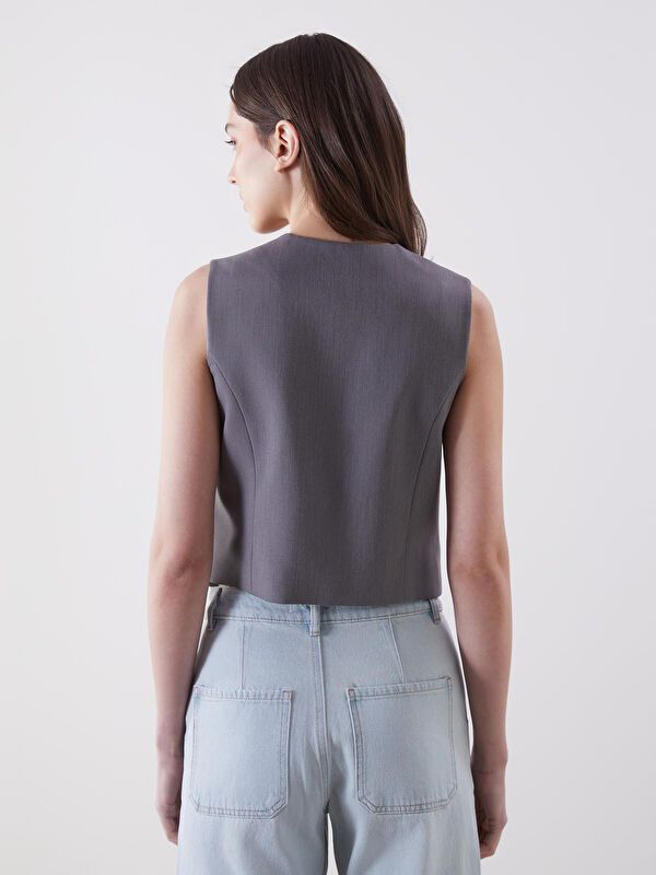 Moudda LC Waikiki - Débardeur tissé Femme Mélange de gris - Tunisie 4