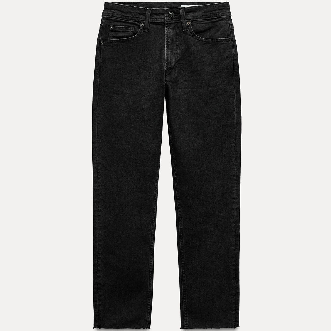 Moudda ZARA - Jean relaxed slim noir délavé - Tunisie 2