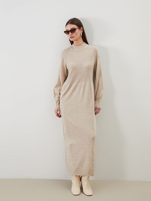 Moudda LC Waikiki - Robe tricot Femme Mélange beige - Tunisie 1