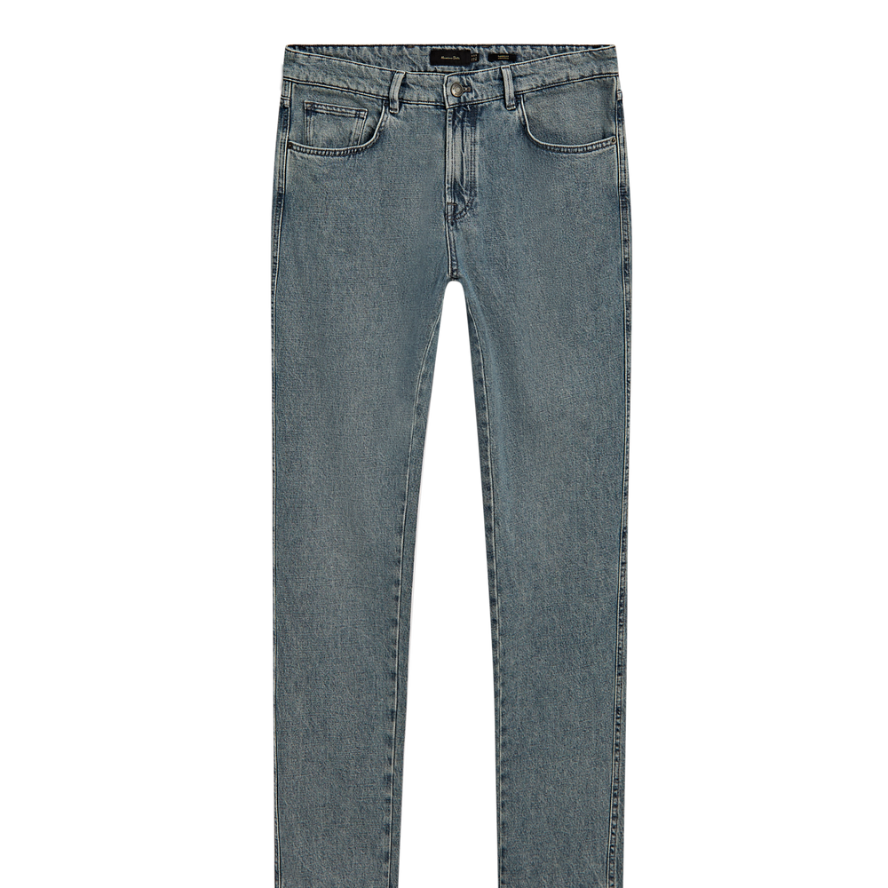 Moudda Massimo Dutti - Pantalon jean gris clair coupe fuselée - Tunisie 2