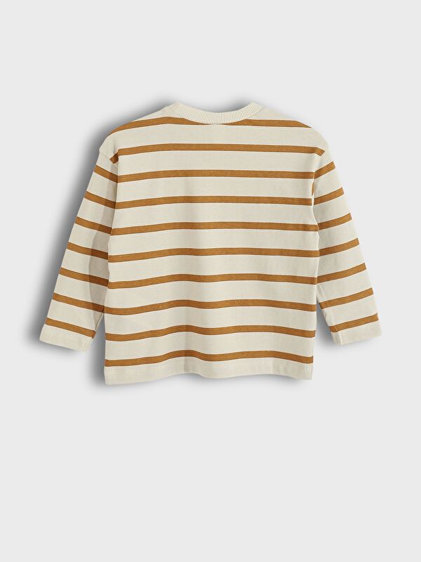 Moudda LC Waikiki - T-shirt en jersey manches longues Garçon Bande gris clair - Tunisie 2