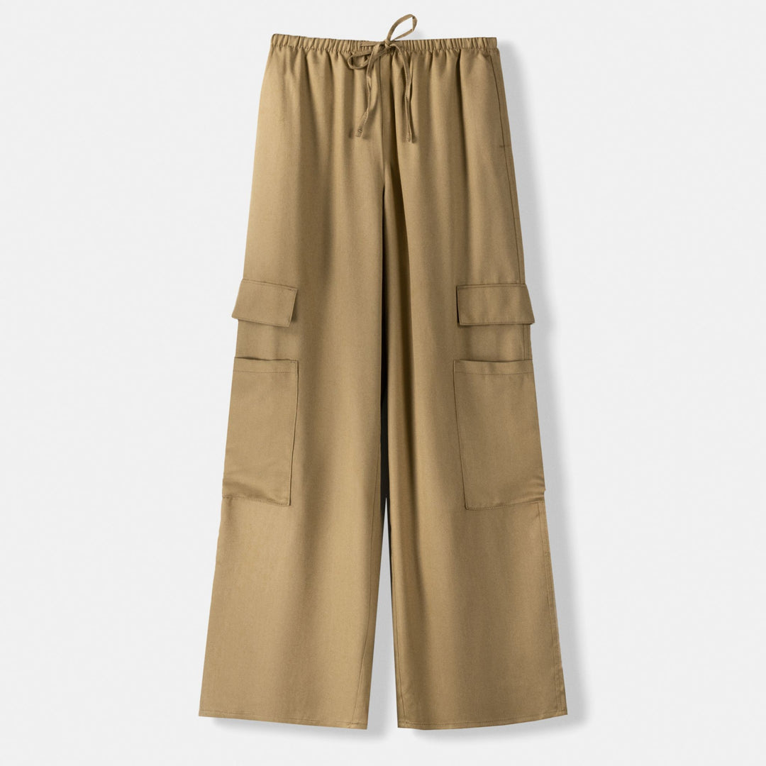 Moudda BERSHKA - Pantalon Large Fluide à Poche Latérale - Tunisie 1