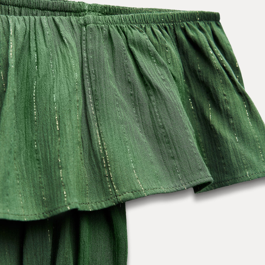Moudda ZARA - Robe longue panneaux rayés lurex - Tunisie 3
