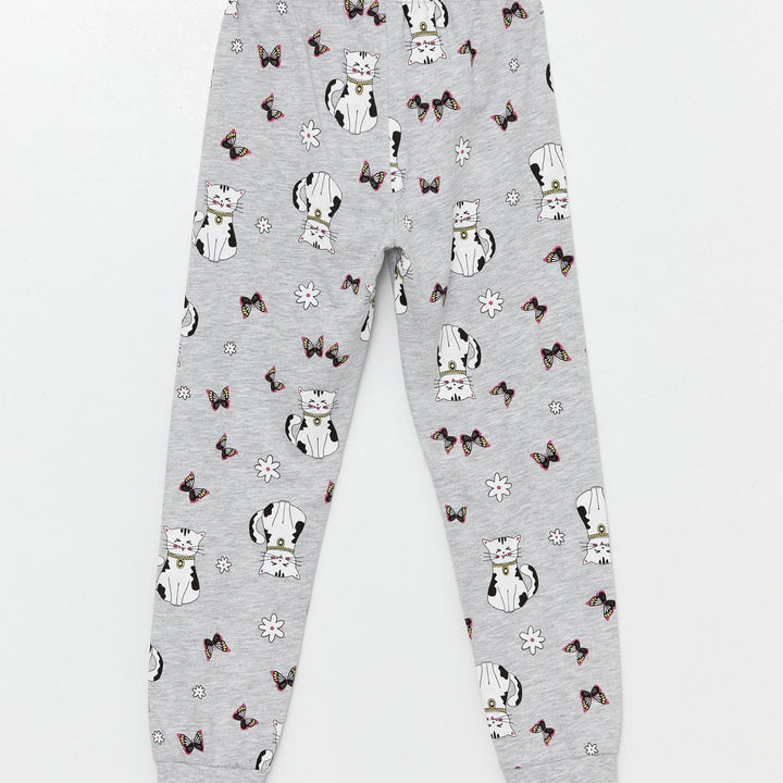 Moudda LC Waikiki - Pyjama en jersey manches longues moyen Fille Lilas - Tunisie 5