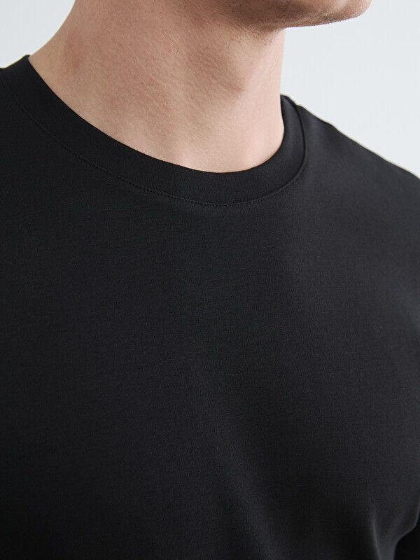 Moudda LC Waikiki - T-shirt manches courtes en jersey pour Homme couleur Noir - Tunisie 3
