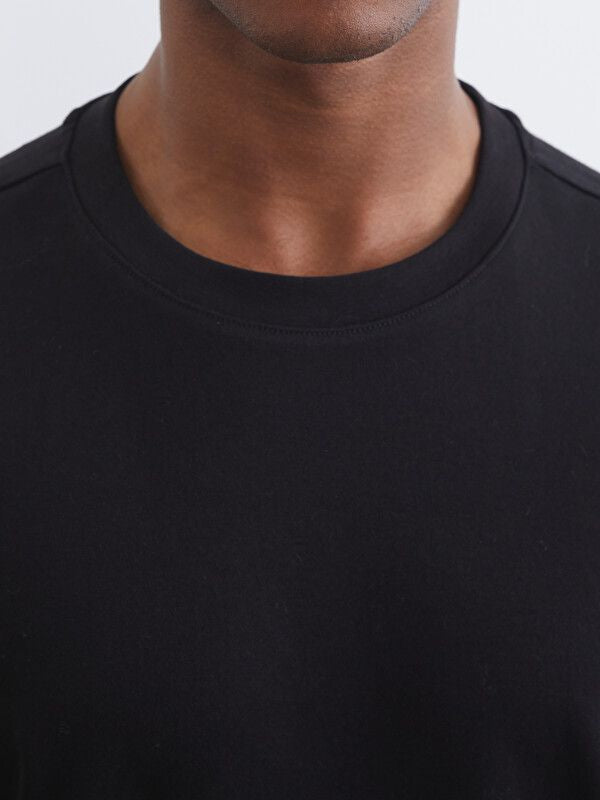 Moudda LC Waikiki - T-shirt manches courtes en jersey pour Homme couleur Noir - Tunisie 3