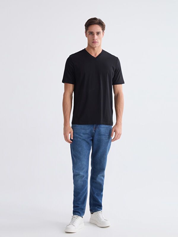 Moudda LC Waikiki - T-shirt col V manches courtes en jersey pour Homme - Tunisie 2