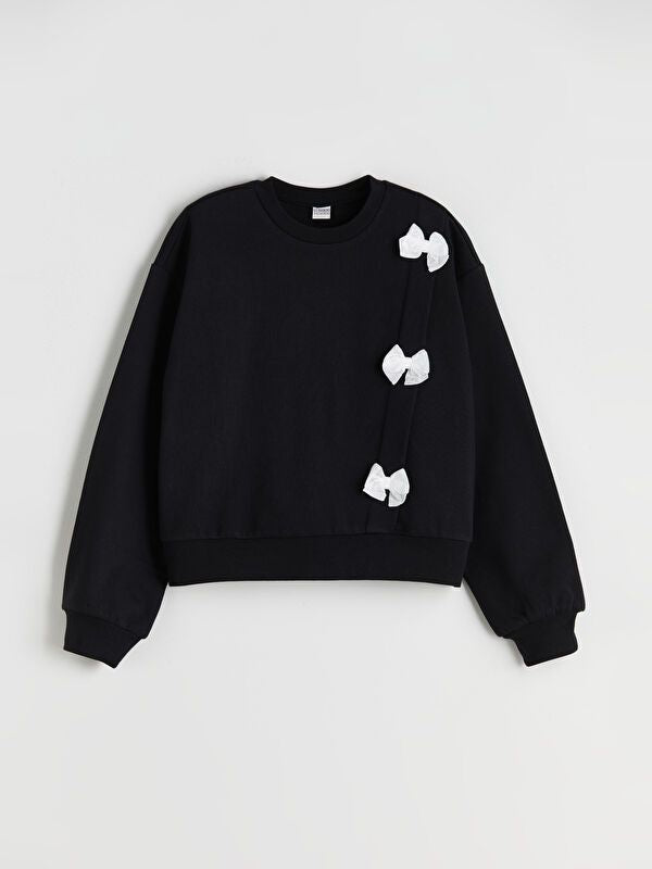 Moudda LC Waikiki - Sweatshirt en jersey Fille Noir - Tunisie 1