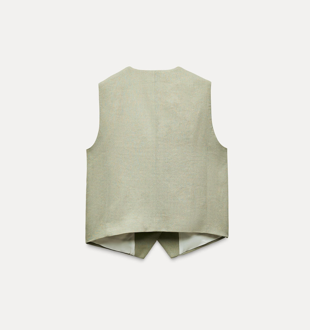 Moudda ZARA - Ensemble veste tailleur en lin, coloris vert d’eau - Tunisie 2