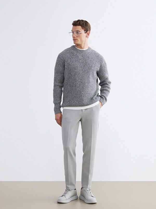 Moudda LC Waikiki - Pantalon mi-saison en tissu pour Homme couleur Gris - Tunisie 1