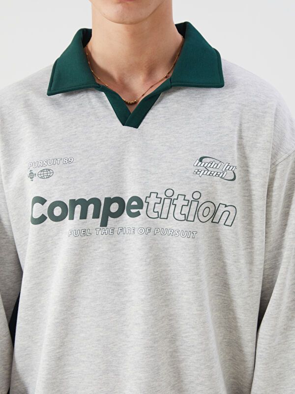 Moudda LC Waikiki - Sweatshirt en jersey couleur Blanc neige mélangé pour hommes - Tunisie 3