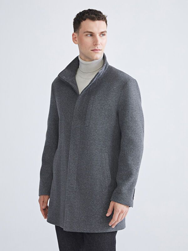 Moudda LC Waikiki - Manteau lourd Homme Mélan anthracite - Tunisie 1