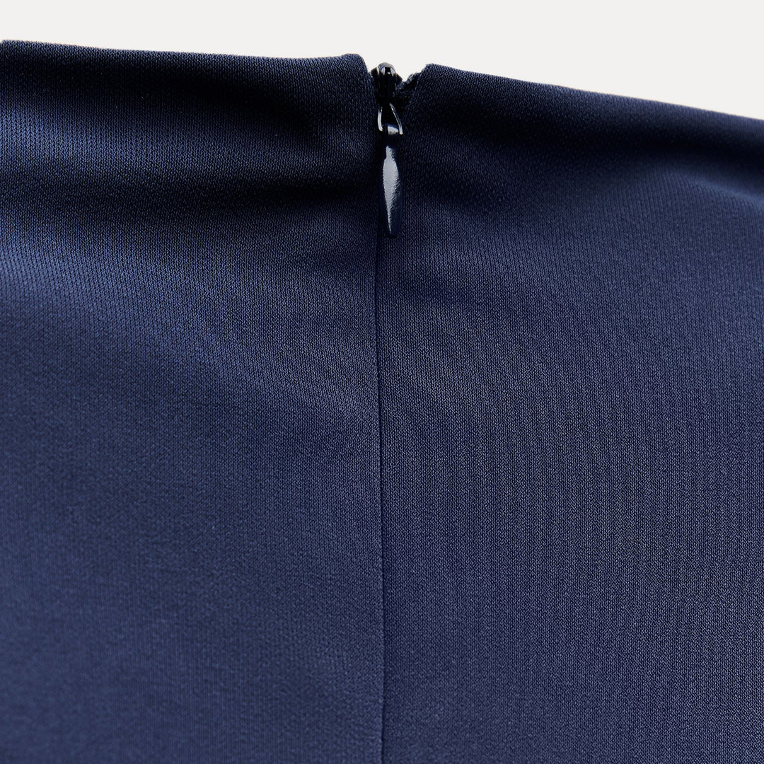 Moudda ZARA - Robe mi-longue maille manches courtes enveloppante détail croisé - Tunisie 4