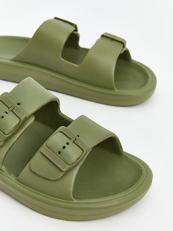 Moudda LC Waikiki - Pantoufles pour Garçon couleur Vert kaki - Tunisie 3