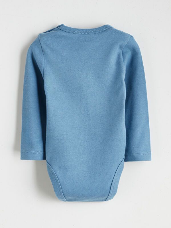 Moudda LC Waikiki - Body imprimé manches longues en jersey - tenue de sport couleur Bleu indigo clair pour garçons - Tunisie 4