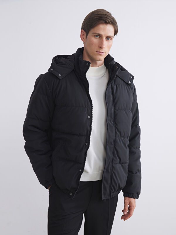 Moudda LC Waikiki - Manteau matelassé en nylon Homme Noir - Tunisie 1