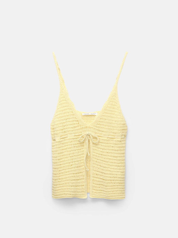 Moudda PULL & BEAR - Top Ouvert - Nœud & Lurex - Tunisie 2