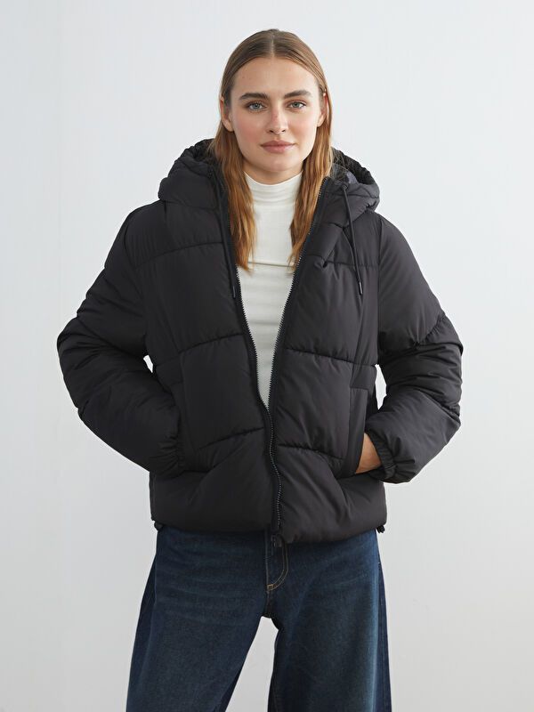 Moudda LC Waikiki - Manteau matelassé en nylon Femme Noir - Tunisie 1