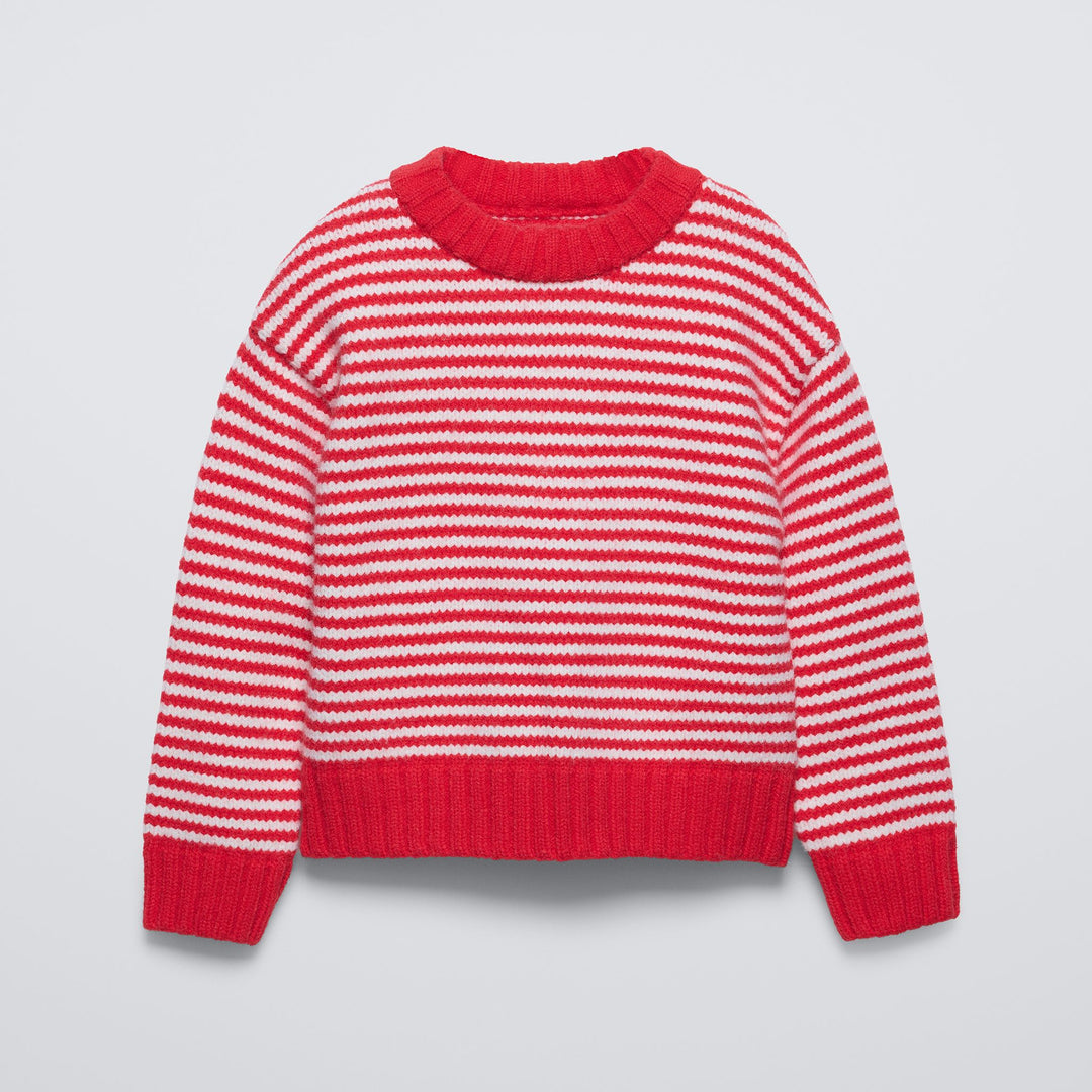 Moudda ZARA - Pull rouge rayé - Tunisie 1