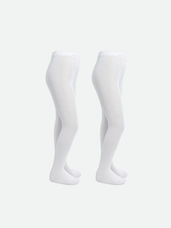 Moudda LC Waikiki - Collants moyens Fille Blanc brillant - Tunisie 1