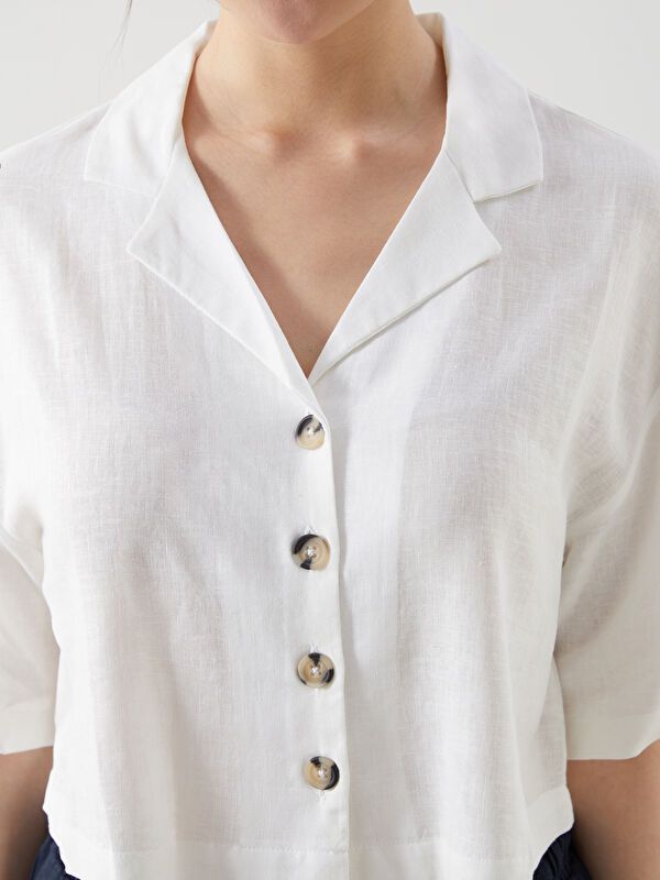 Moudda LC Waikiki - Chemise manches courtes en tissu pour Femme - Tunisie 3