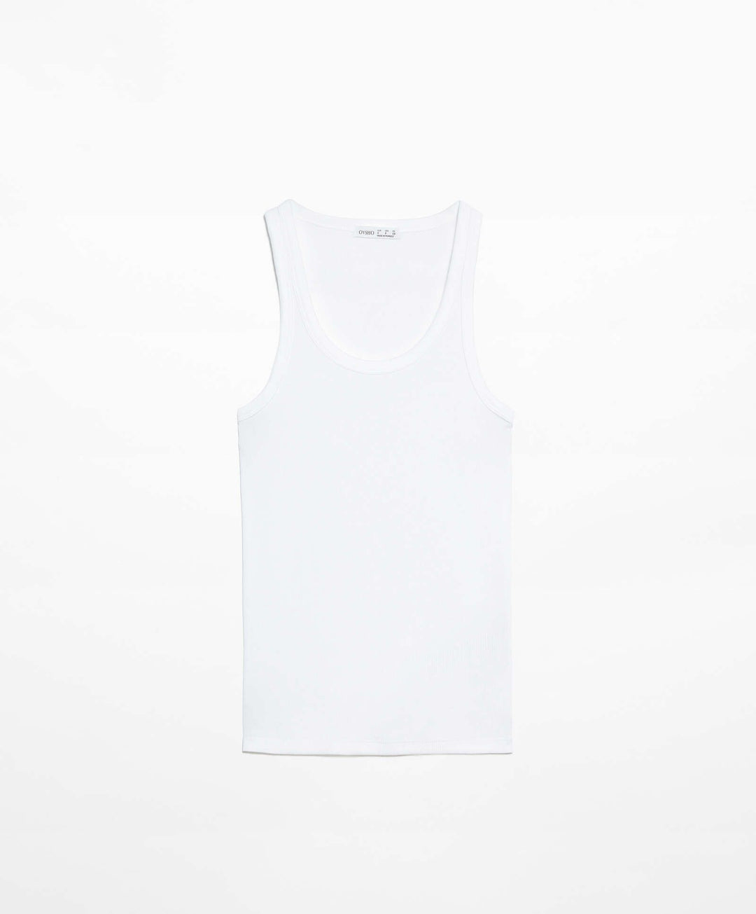 Moudda Oysho - T-Shirt Sans Manches Côtelé 2x1 - Tunisie 4