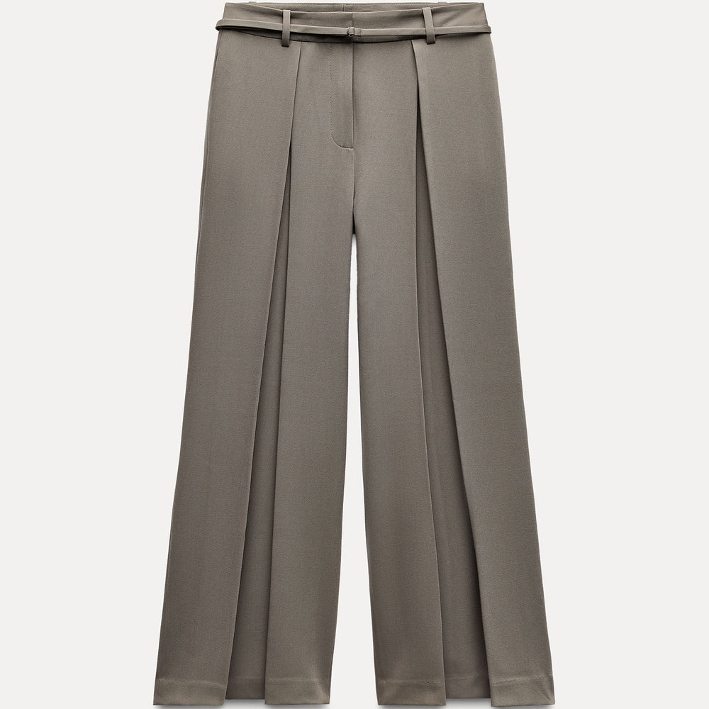 Moudda ZARA - Pantalon large plissé, ceinturé - Tunisie 2