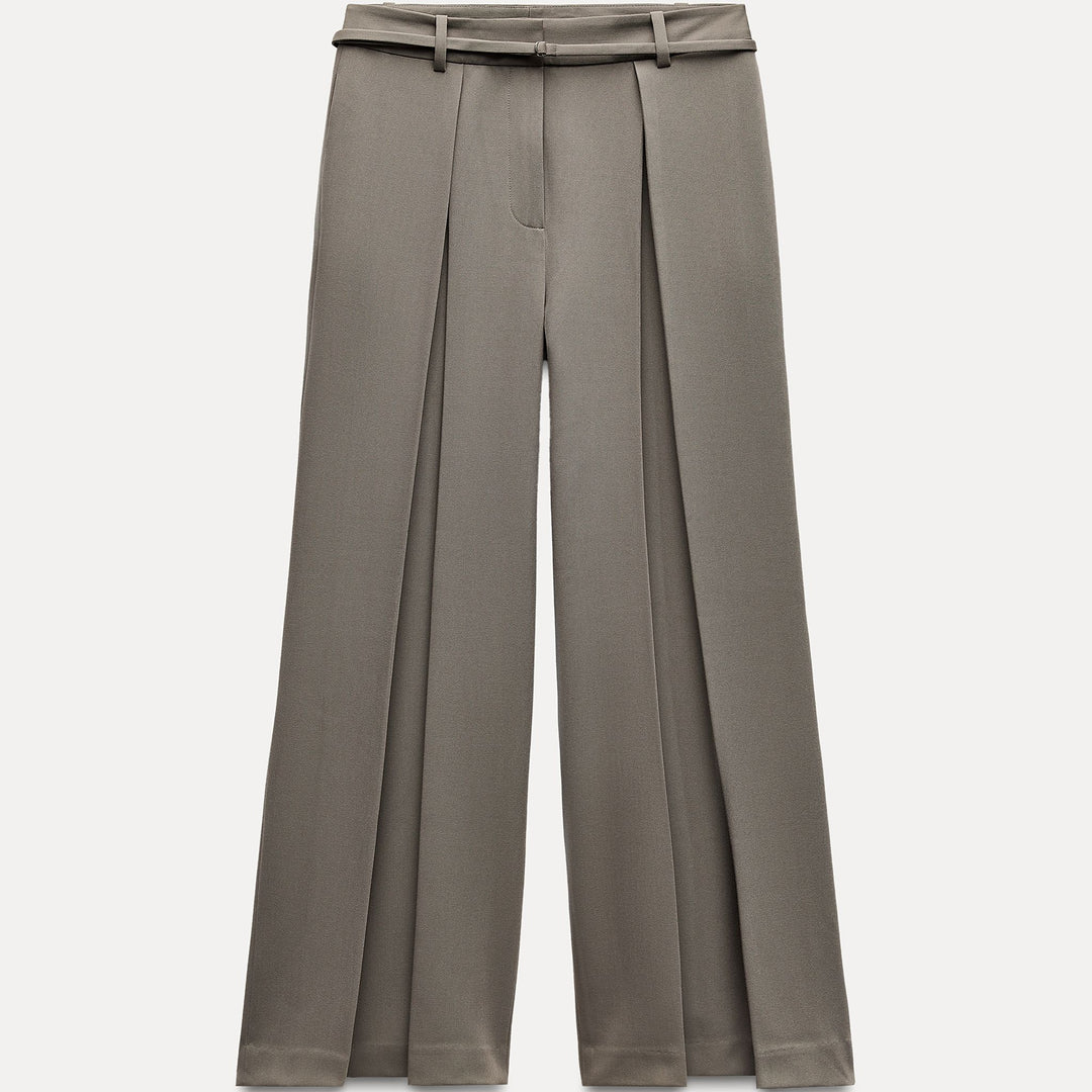 Moudda ZARA - Pantalon large plissé, ceinturé - Tunisie 2