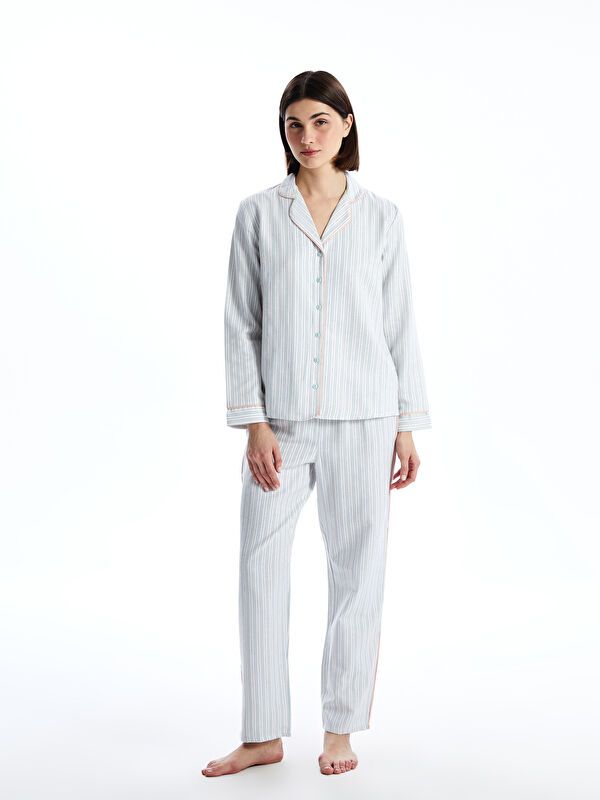 Moudda LC Waikiki - Pyjama tissé à manches longues pour Femmes - Tunisie 1