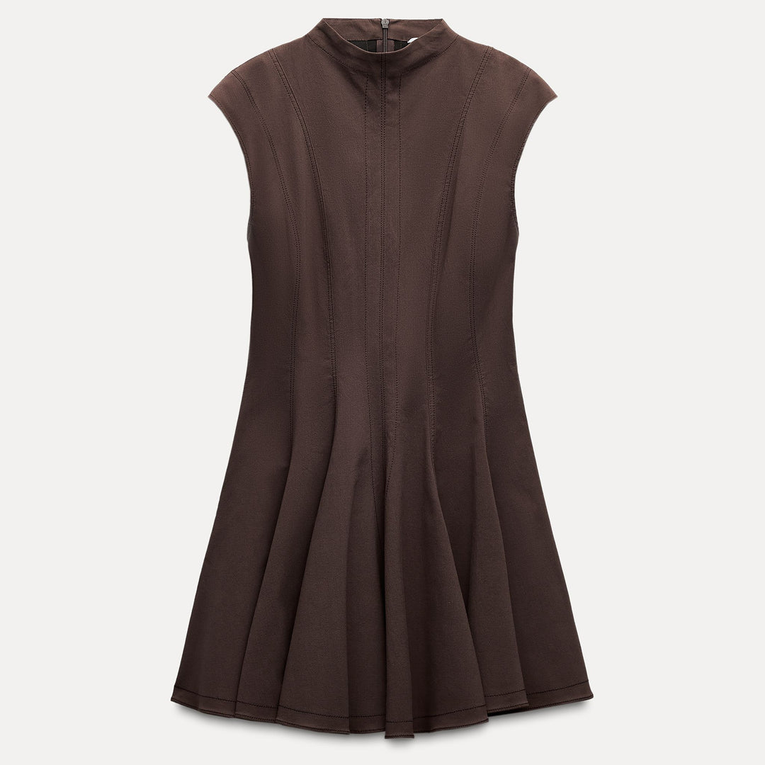 Moudda ZARA - Robe courte godets col bateau - Tunisie 1