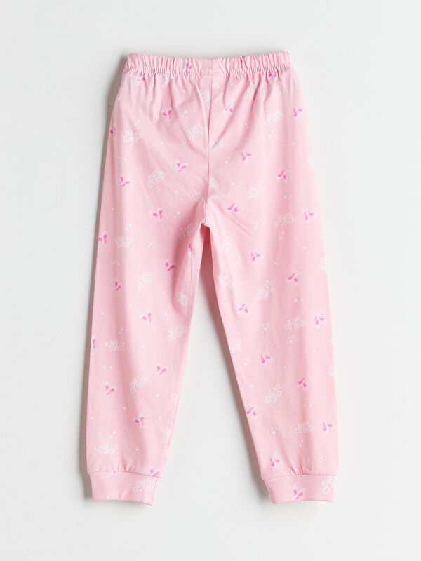 Moudda LC Waikiki - Pyjama en jersey manches longues moyen Fille Lilas - Tunisie 4