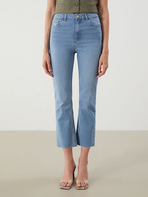 Moudda LC Waikiki - Pantalon jean tissé basique Femme Rodéo mid indigo - Tunisie 2