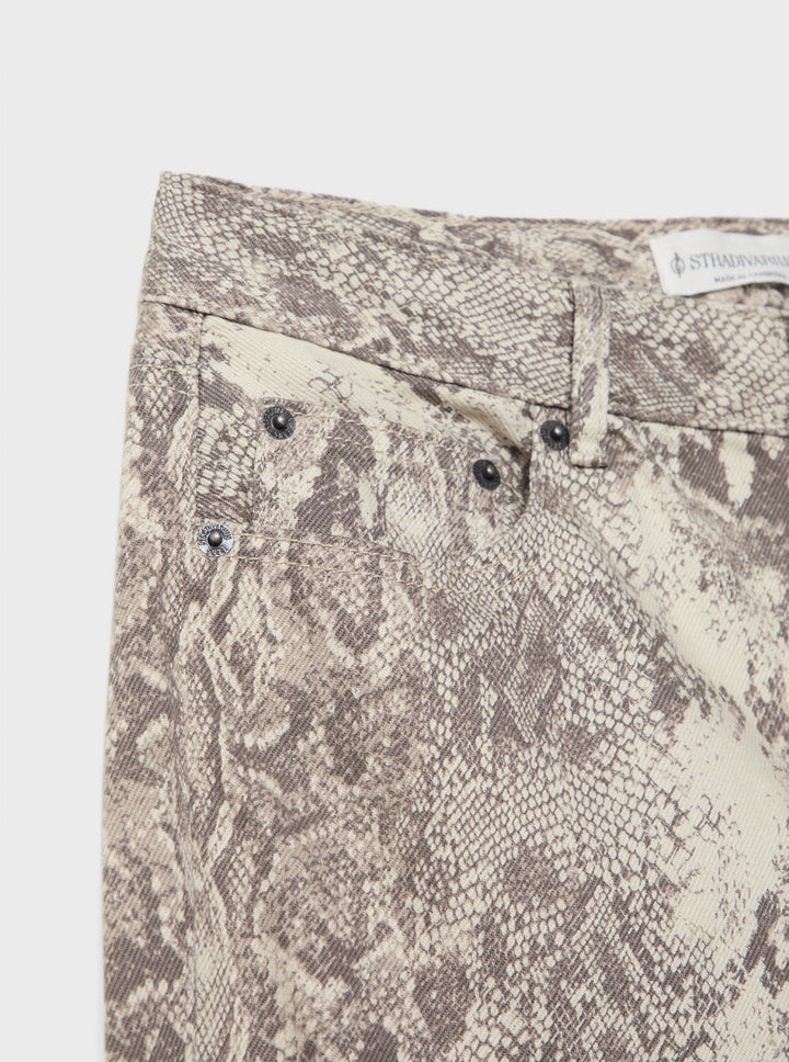 Moudda STRADIVARIUS - Jean Straight Fit Taille Basse Imprimé - Tunisie 1