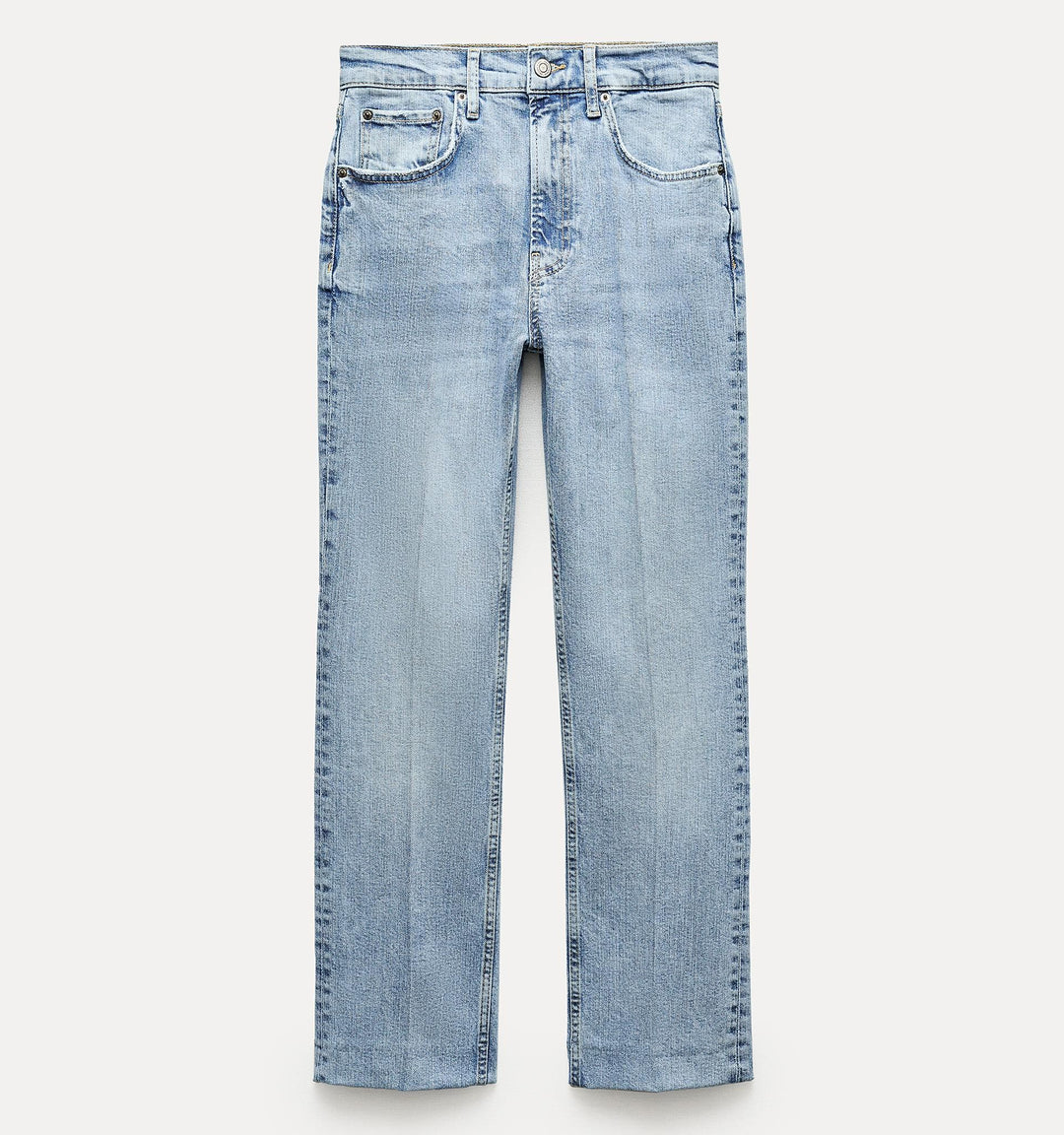 Moudda ZARA - Jean bootcut taille haute court décoloré - Tunisie 1