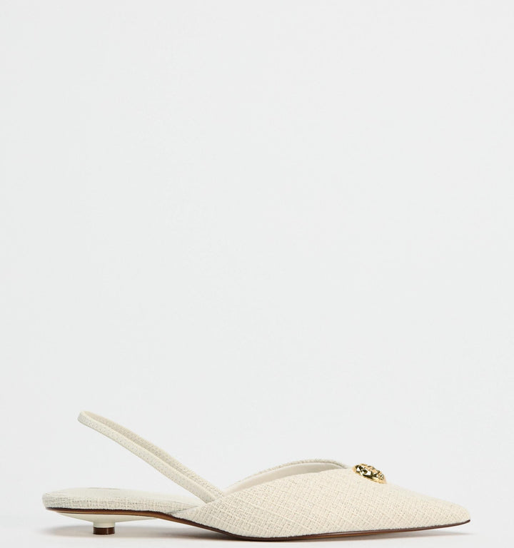 Moudda ZARA - Mocassins tissu appliqué métallique - Tunisie 1