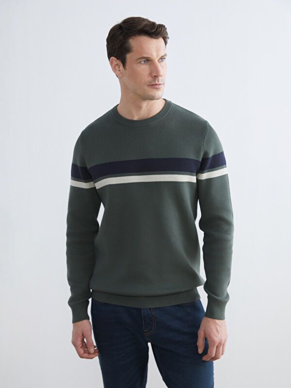 Moudda LC Waikiki - Pull rayé en tricot pour Homme - Tunisie 1