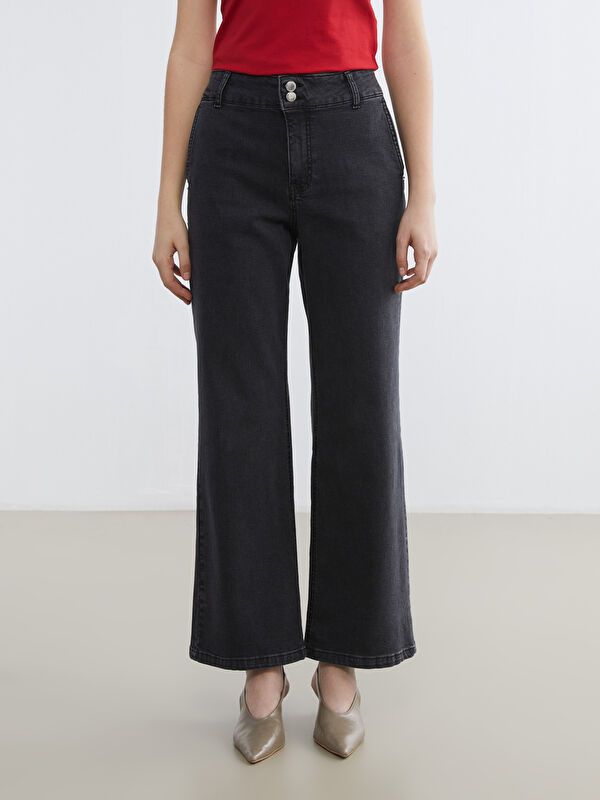 Moudda LC Waikiki - Jean basique en denim couleur Rodeo gris pour femmes - Tunisie 2