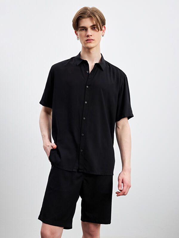 Moudda LC Waikiki - Chemise manches courtes en tissu pour Homme - Tunisie 1