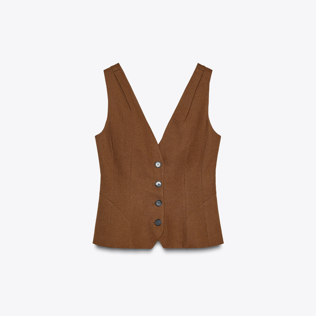 Moudda ZARA - Gilet Court - Volume & Boutons - Tunisie 1